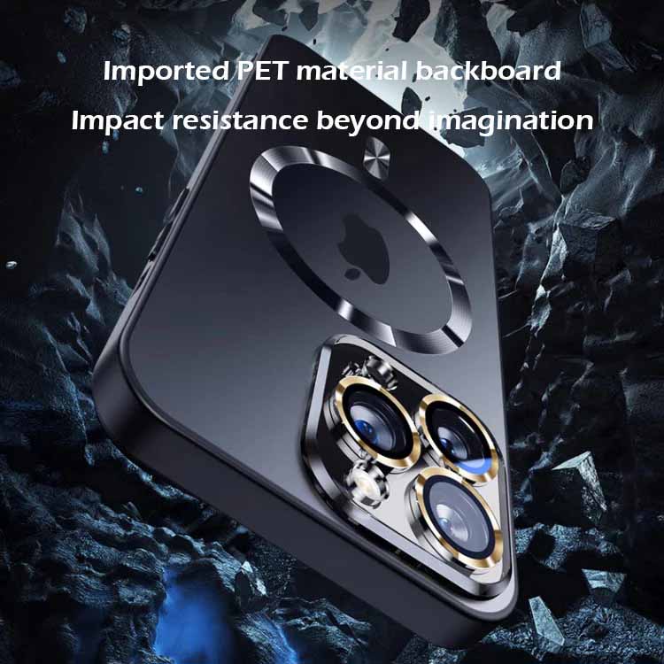 MagSafe ultra-thin metal camera frame frosted case for iPhone