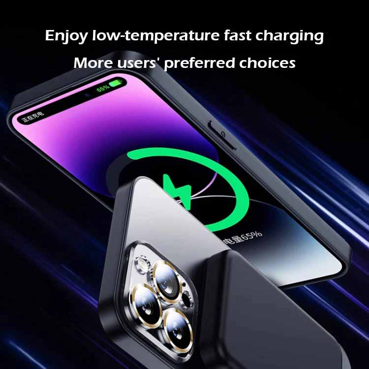 MagSafe ultra-thin metal camera frame frosted case for iPhone