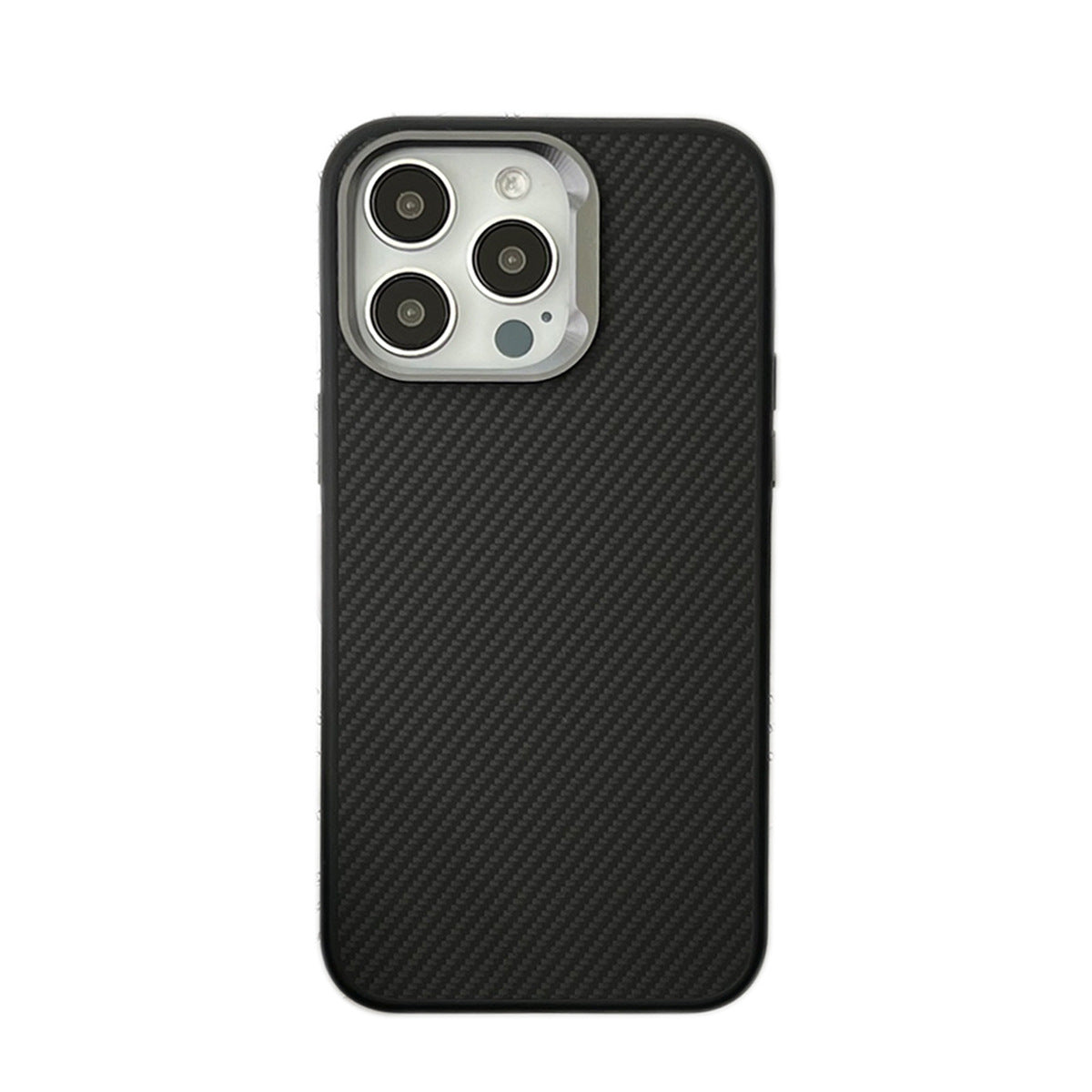 Metal Kevlar Fine Carbon Fiber Magnetic Phone Case for iPhone