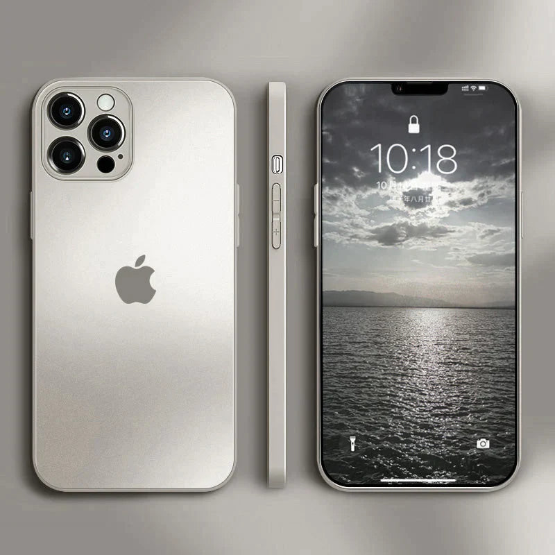 Magnetic frosted glass case for iphone