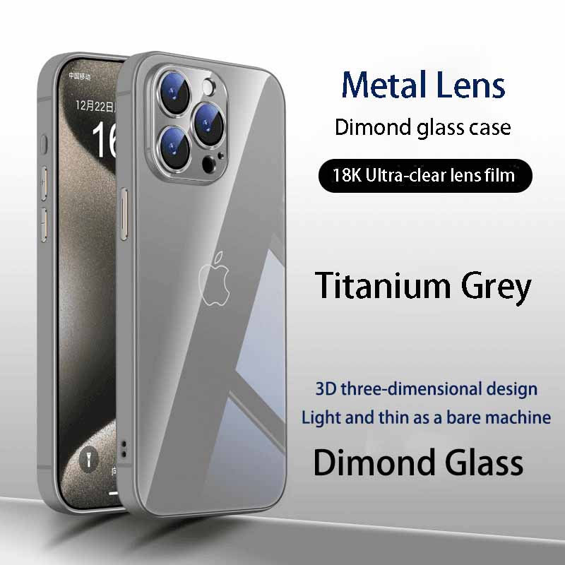 Dimond glass phone case for iphone