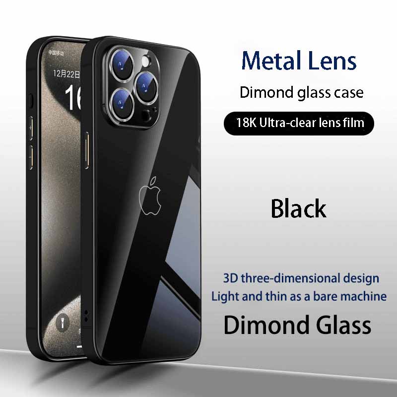 Dimond glass phone case for iphone