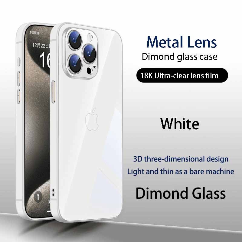 Dimond glass phone case for iphone