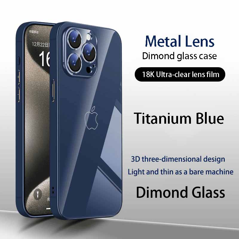 Dimond glass phone case for iphone