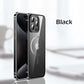 Titanium steel frame transparent case for iphone