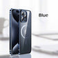 Titanium steel frame transparent case for iphone