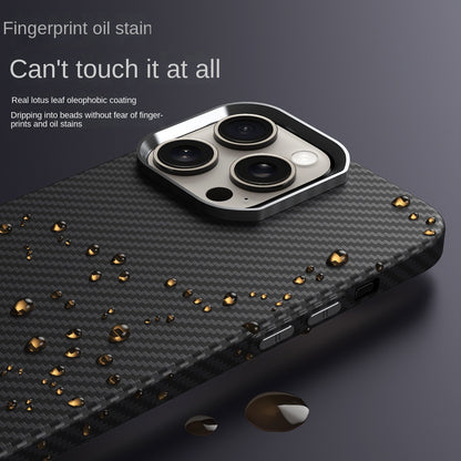 Metal Kevlar Fine Carbon Fiber Magnetic Phone Case for iPhone