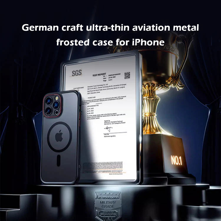 MagSafe ultra-thin aviation metal frosted case for iphone