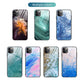 Marble tempered glass iPhone case