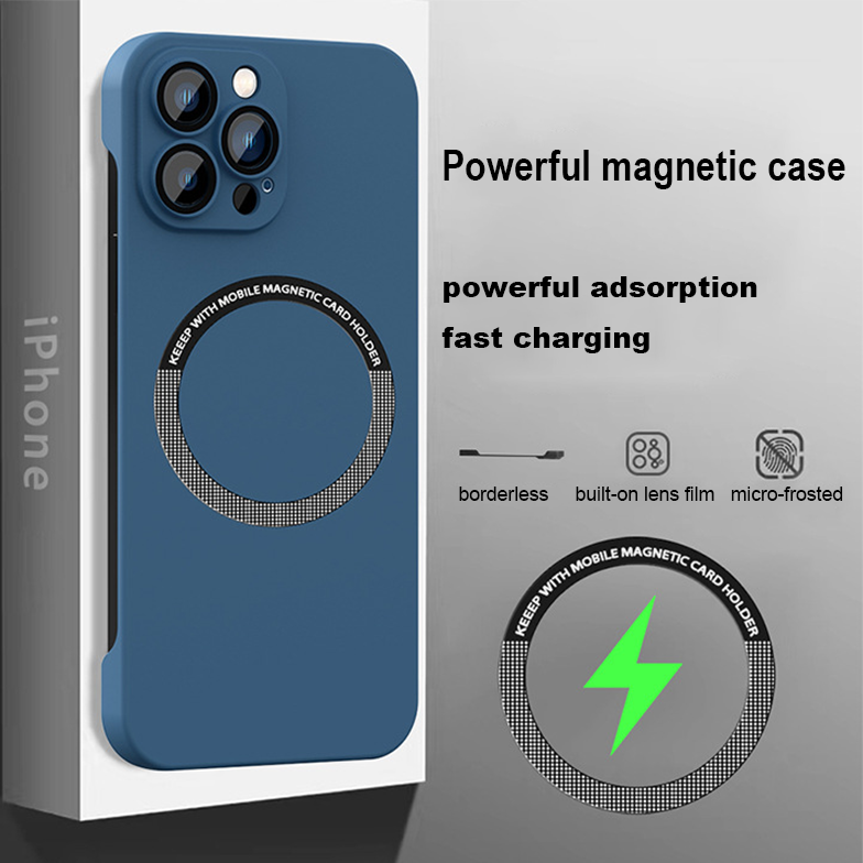 Magsafe borderless magnetic iPhone case