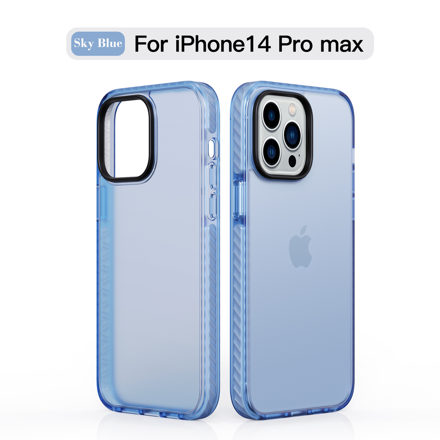 Frosted translucent tpu+pc mobile phone case for iphone