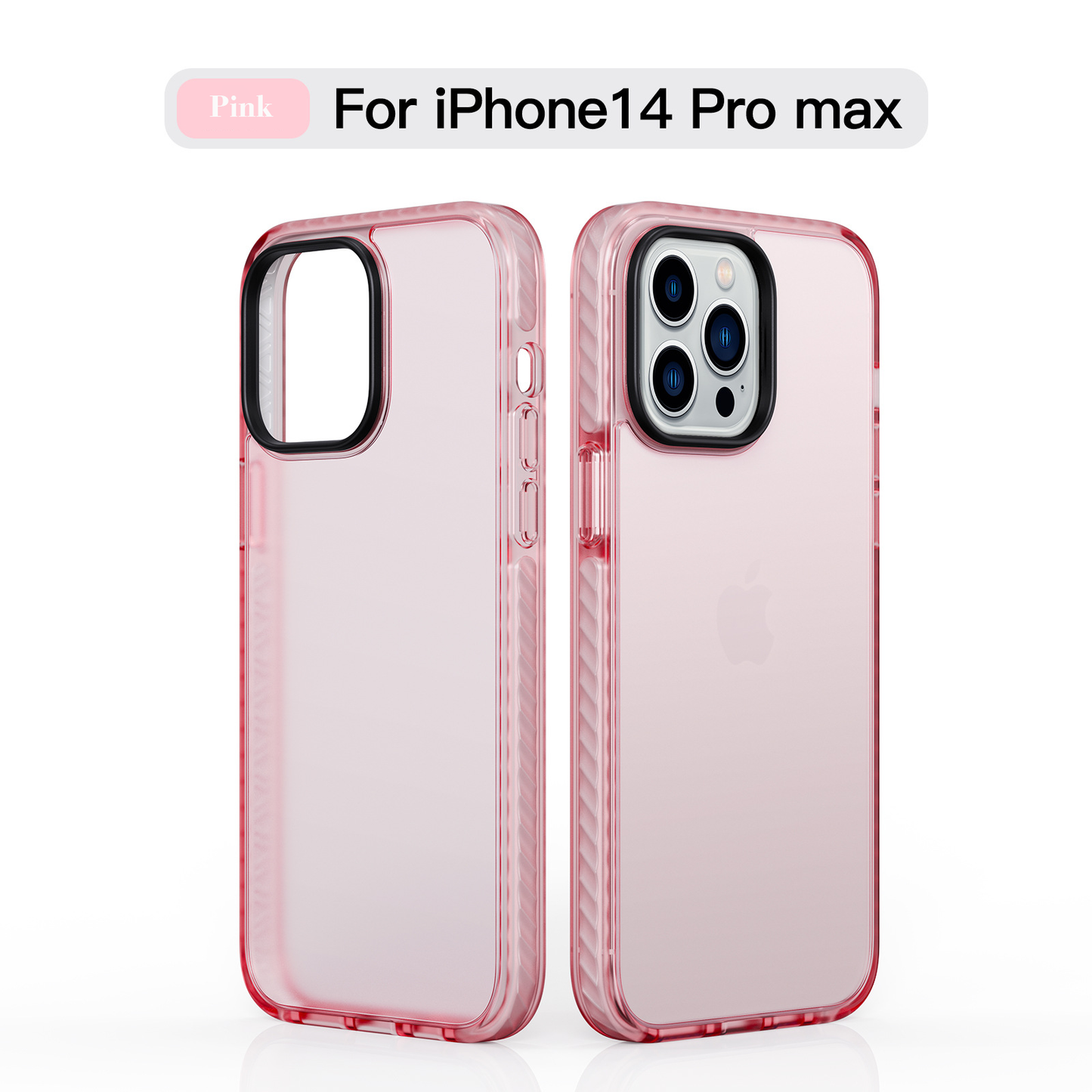 Frosted translucent tpu+pc mobile phone case for iphone