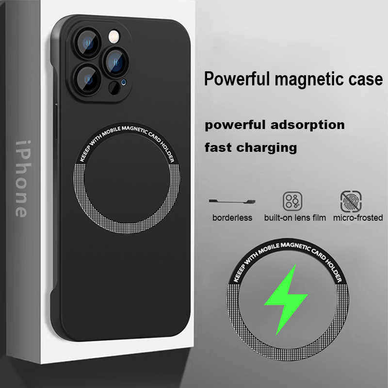 Magsafe borderless magnetic iPhone case