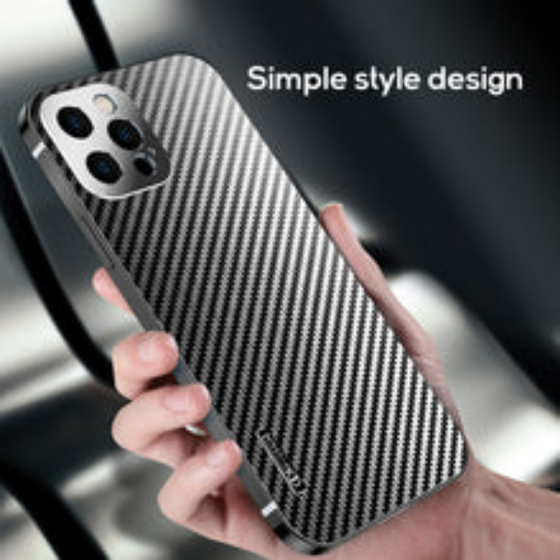 Titanium alloy frame carbon fiber case for iPhone